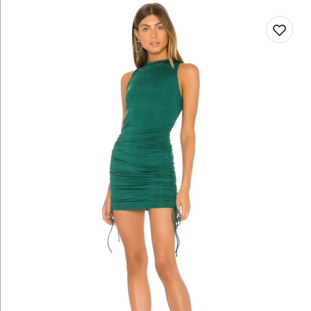 Superdown Cory ruched side dress